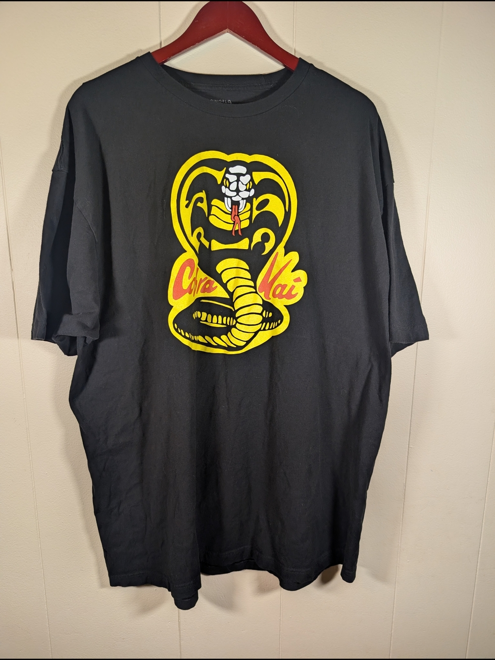 Cobra Kai Graphic T-Shirt Black BioWorld Size 3XL Karate Kid Snake Logo